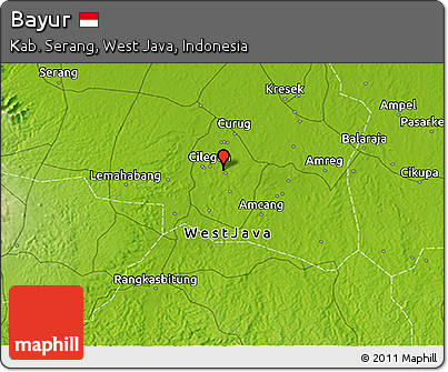 Physical 3D Map of Bayur