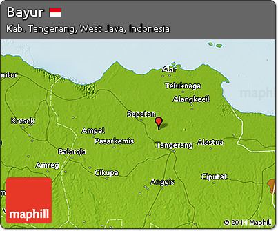Physical 3D Map of Bayur