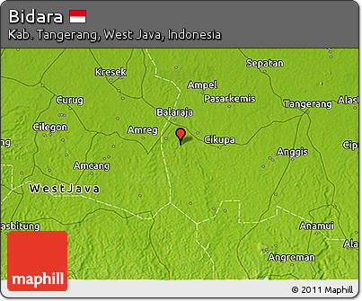 Physical 3D Map of Bidara