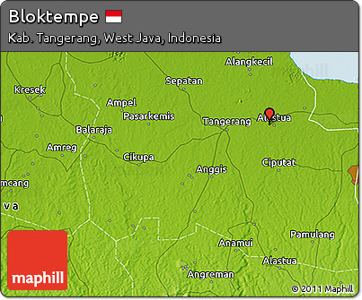Physical 3D Map of Bloktempe