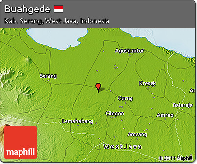 Physical 3D Map of Buahgede