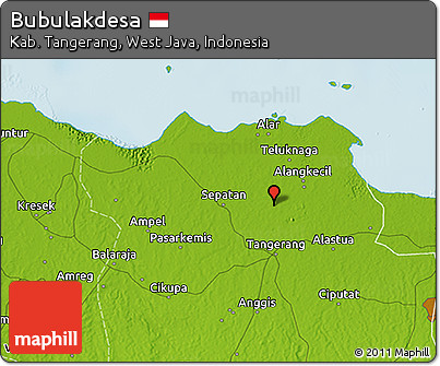 Physical 3D Map of Bubulakdesa