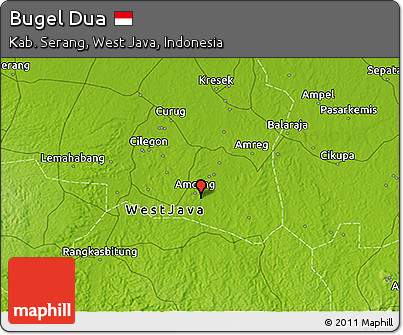Physical 3D Map of Bugel Dua