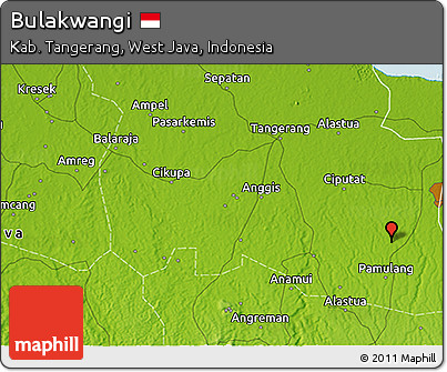 Physical 3D Map of Bulakwangi