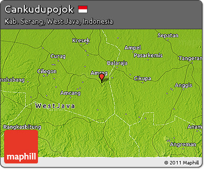Physical 3D Map of Cankudupojok