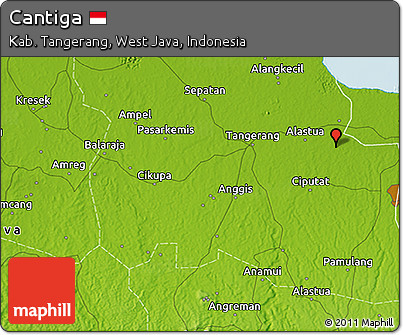 Physical 3D Map of Cantiga