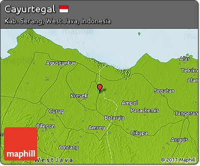 Physical 3D Map of Cayurtegal