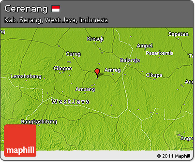 Physical 3D Map of Cerenang