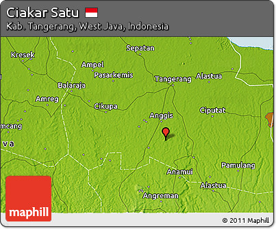 Physical 3D Map of Ciakar Satu