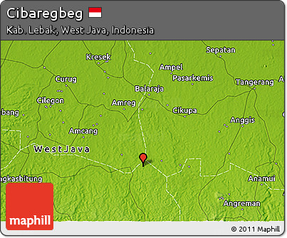Physical 3D Map of Cibaregbeg