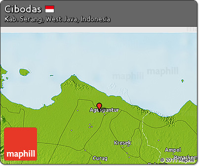 Physical 3D Map of Cibodas