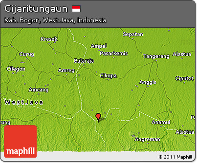 Physical 3D Map of Cijaritungaun