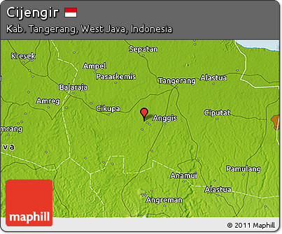 Physical 3D Map of Cijengir
