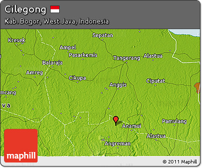 Physical 3D Map of Cilegong