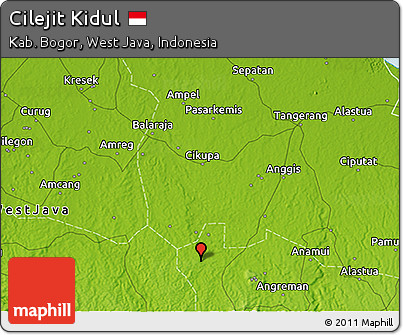 Physical 3D Map of Cilejit Kidul