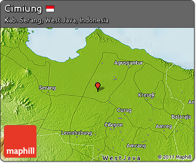 Physical 3D Map of Cimiung