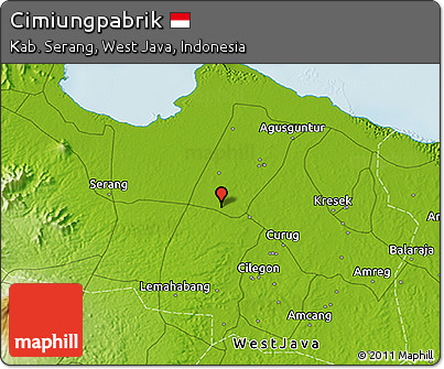 Physical 3D Map of Cimiungpabrik
