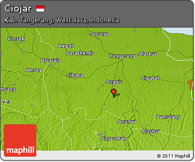 Physical 3D Map of Ciojar