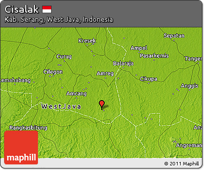Physical 3D Map of Cisalak