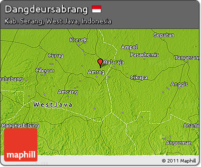Physical 3D Map of Dangdeursabrang