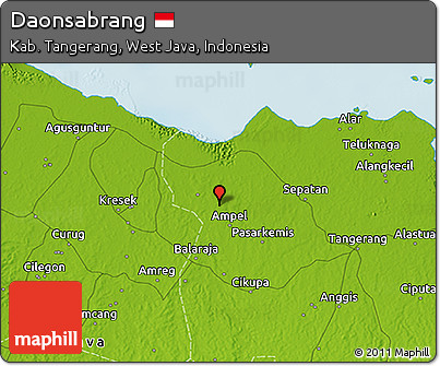 Physical 3D Map of Daonsabrang