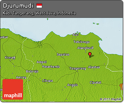 Physical 3D Map of Djurumudi