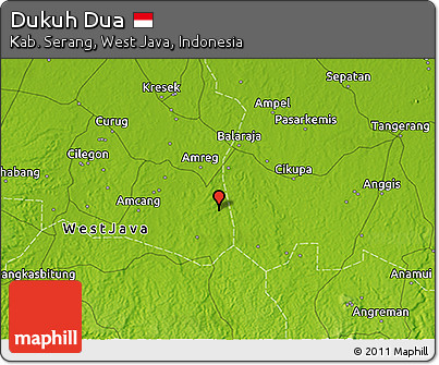 Physical 3D Map of Dukuh Dua