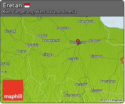 Physical 3D Map of Eretan