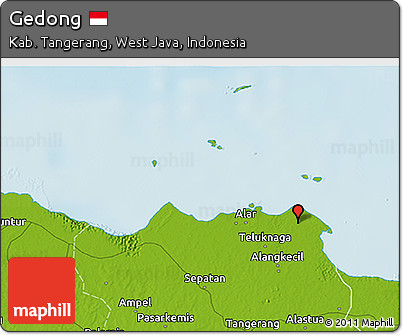 Physical 3D Map of Gedong