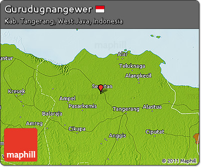 Physical 3D Map of Gurudugnangewer