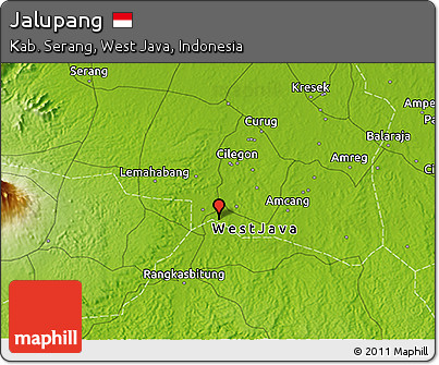 Physical 3D Map of Jalupang
