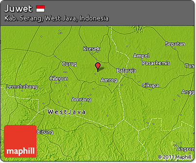 Physical 3D Map of Juwet