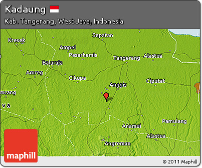 Physical 3D Map of Kadaung