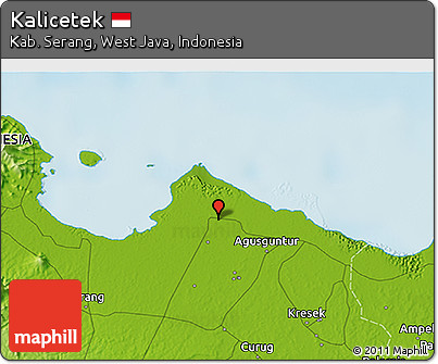 Physical 3D Map of Kalicetek
