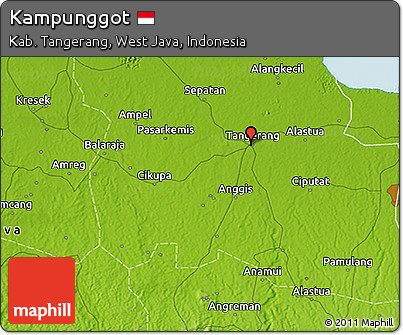 Physical 3D Map of Kampunggot