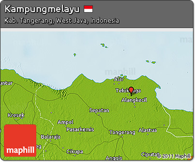 Physical 3D Map of Kampungmelayu