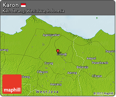 Physical 3D Map of Karon