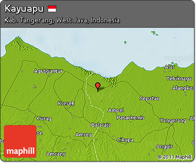 Physical 3D Map of Kayuapu