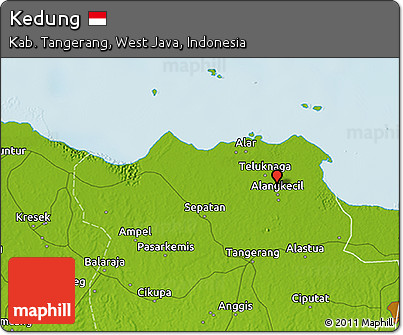 Physical 3D Map of Kedung