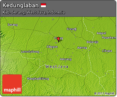 Physical 3D Map of Kedunglaban