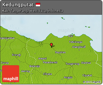 Physical 3D Map of Kedungputat