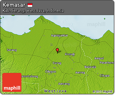 Physical 3D Map of Kemasar