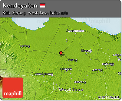 Physical 3D Map of Kendayakan