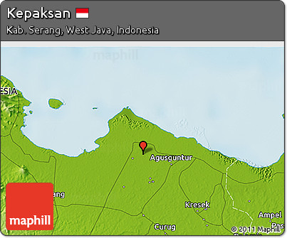 Physical 3D Map of Kepaksan