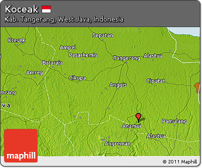 Physical 3D Map of Koceak