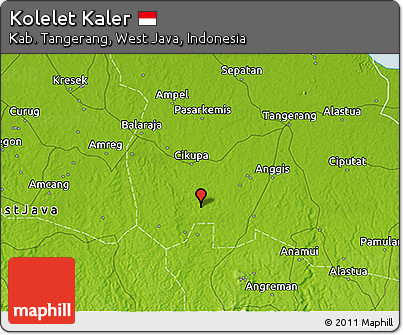 Physical 3D Map of Kolelet Kaler