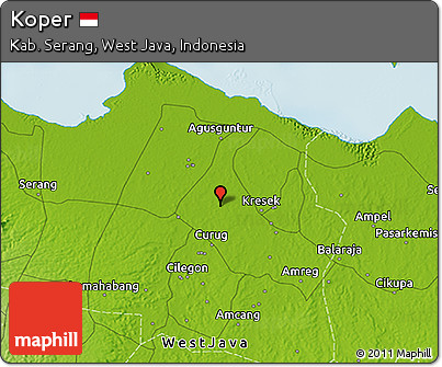 Physical 3D Map of Koper