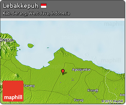 Physical 3D Map of Lebakkepuh