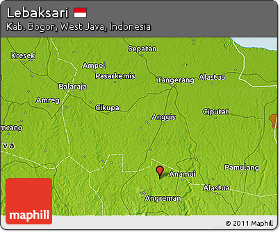 Physical 3D Map of Lebaksari