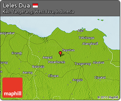 Physical 3D Map of Leles Dua